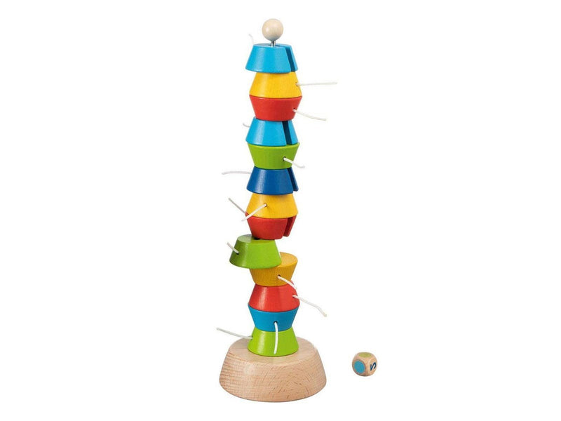 Goki Wooden Wobbling Tower Game 15 pcs.