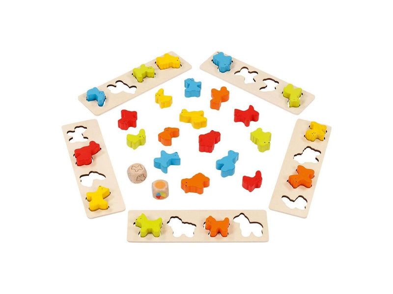 Goki Wooden Sorting Game Animals 25 pcs.