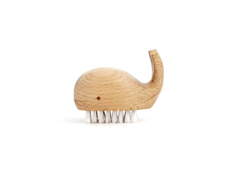 Kikkerland - Wooden Whale Nail Brush