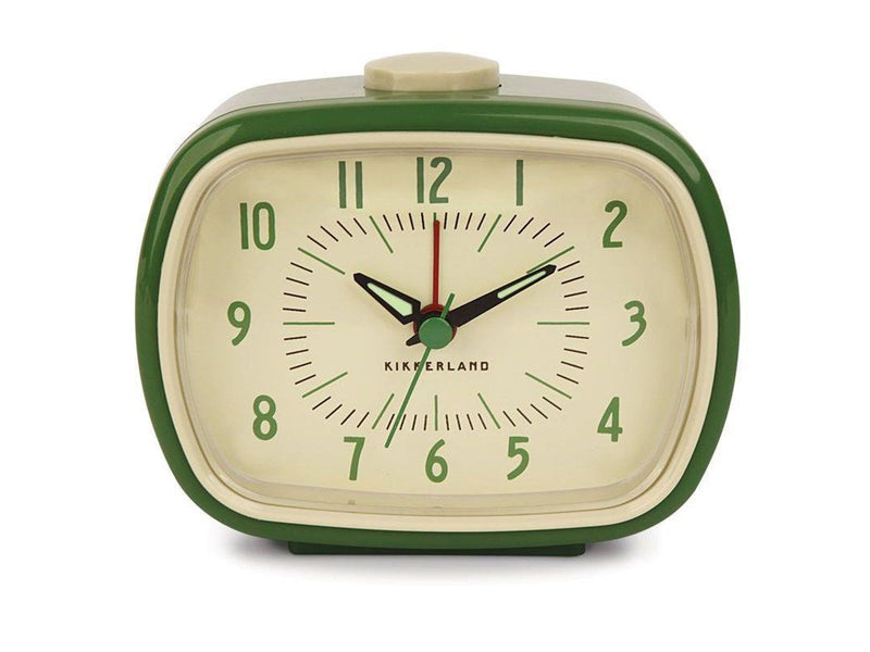 Kikkerland Retro Alarm Clock - Green