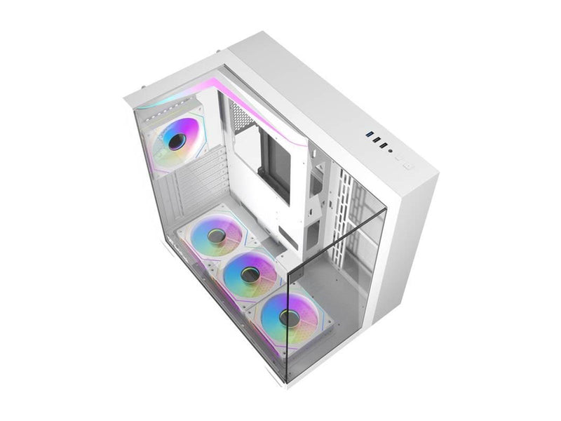 Darkflash TH285 computer case 4 fans (white) - Gehäuse - Miditower