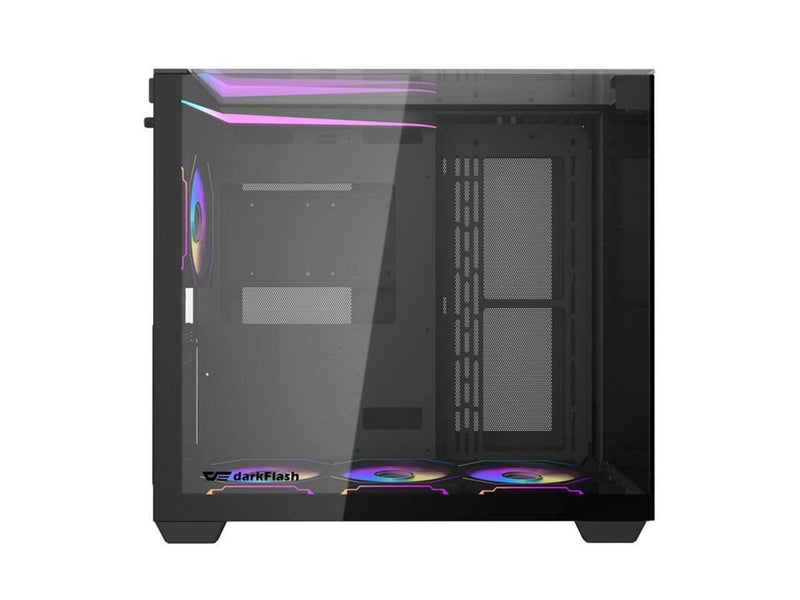 Darkflash TH285 computer case 4 fans (black) - Gehäuse - Miditower - Schwarz