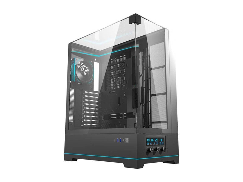 Darkflash DY450L PRO computer case with fan (black) - Gehäuse - Miditower - Schwarz