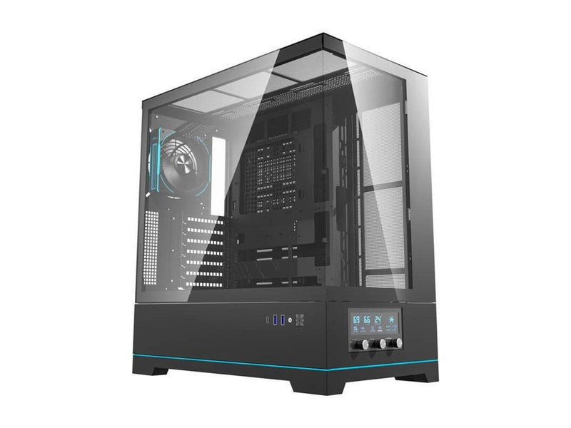 Darkflash DY451 PRO computer case with fan (black) - Gehäuse - Miditower - Schwarz