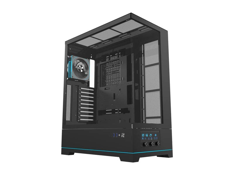 Darkflash DY451L PRO computer case with fan (black) - Gehäuse - Miditower - Schwarz