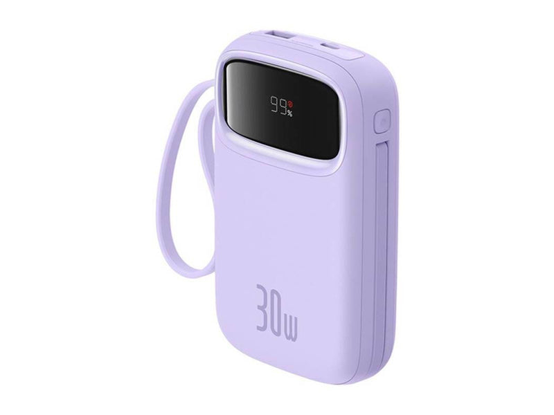 Baseus QPow 2 10000mAh 30W 2xUSB-C powerbank (purple) Powerbank (Akku) - Purple - 10000 mAh