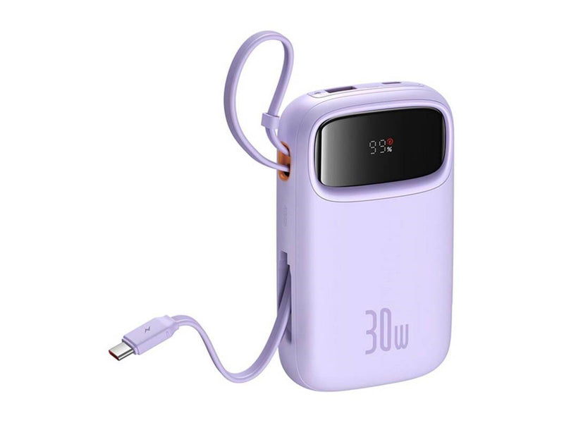 Baseus QPow 2 10000mAh 30W 2xUSB-C powerbank (purple) Powerbank (Akku) - Purple - 10000 mAh