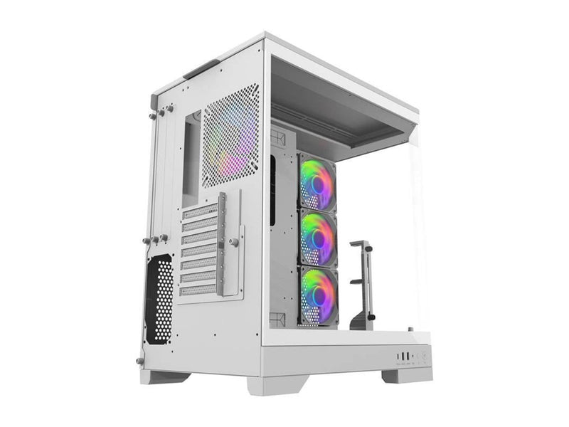 Darkflash DQX90 computer case (white) - Gehäuse - Weiß