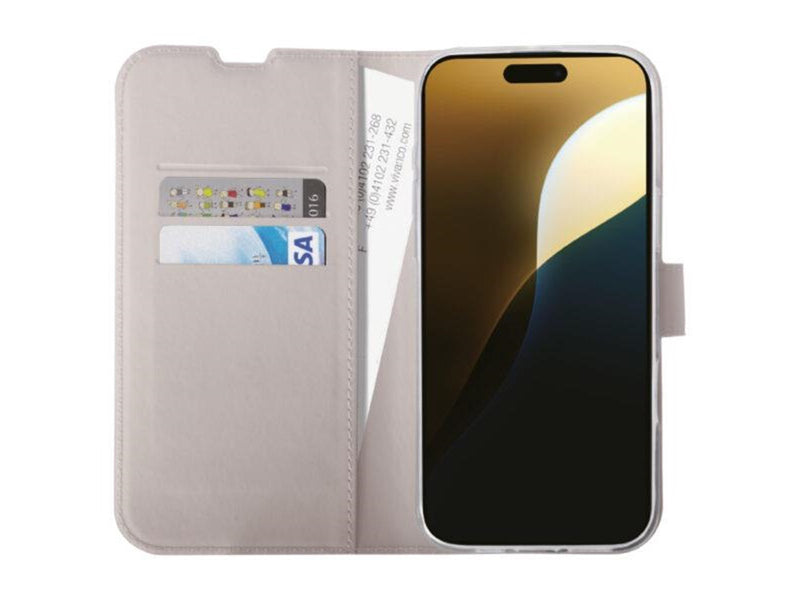 Vivanco Classic Wallet for iPhone 16 Pro Max - Greige