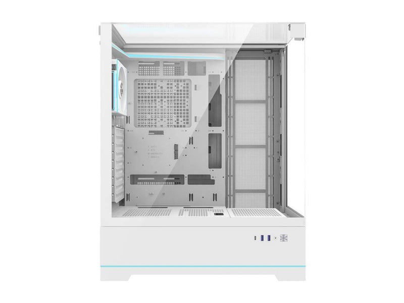 Darkflash DY450L PRO computer case with fan (white) - Gehäuse - Miditower - Weiß