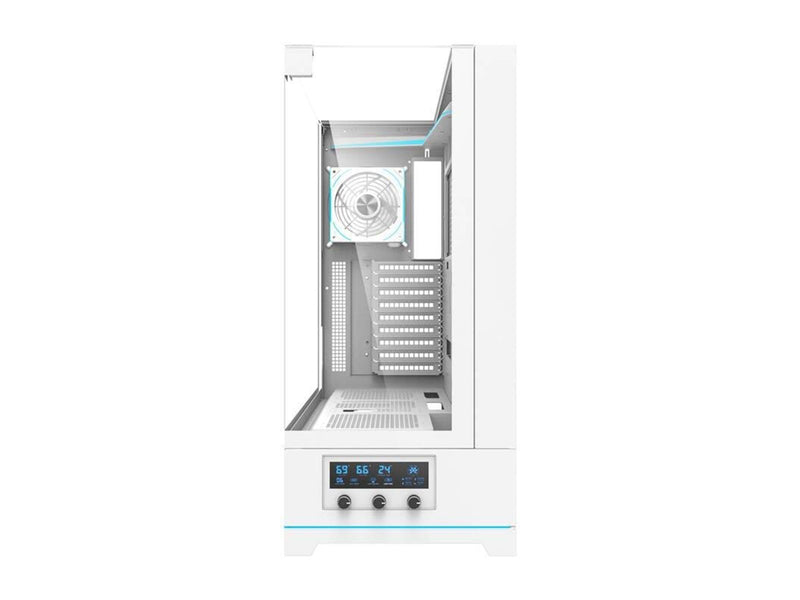 Darkflash DY450L PRO computer case with fan (white) - Gehäuse - Miditower - Weiß