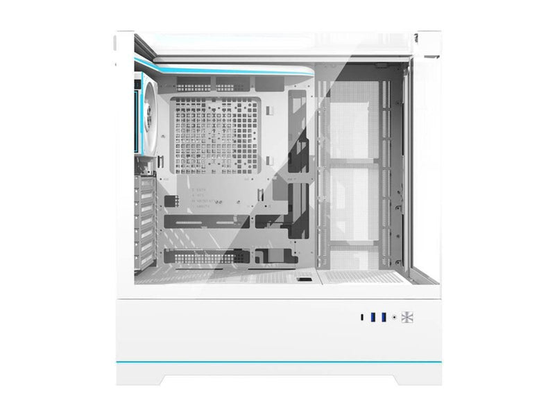 Darkflash DY450 PRO computer case with fan (white) - Gehäuse - Miditower - Weiß