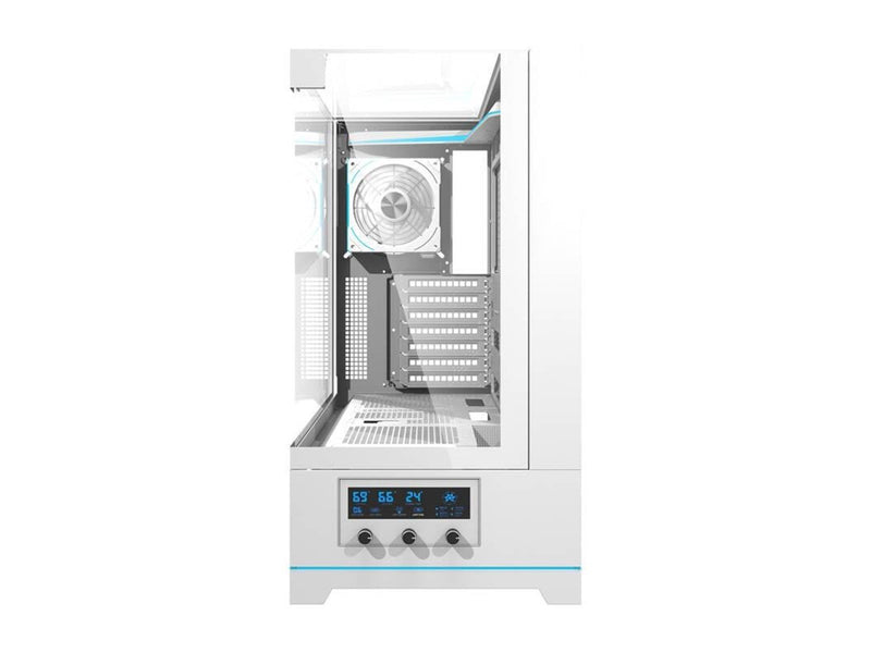 Darkflash DY450 PRO computer case with fan (white) - Gehäuse - Miditower - Weiß