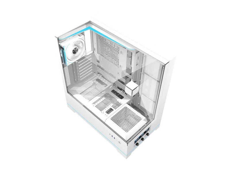 Darkflash DY450 PRO computer case with fan (white) - Gehäuse - Miditower - Weiß
