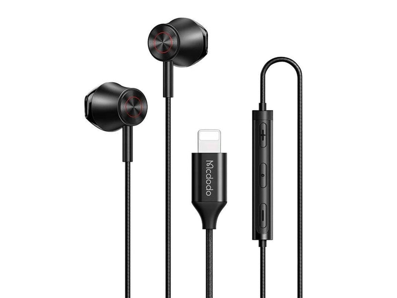 Mcdodo Wired earphones HP-4080 lightning (black)