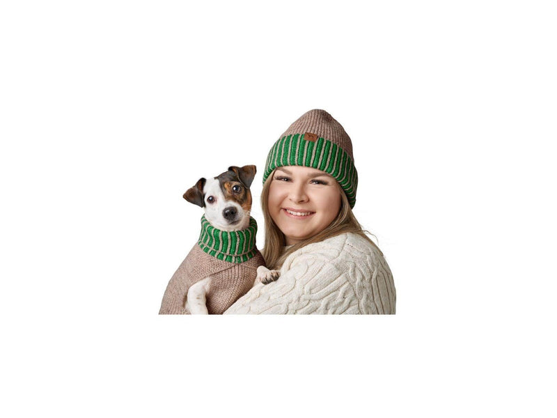 Hunter - Dogcoat Odense 40 + hat beige/green - (203527)