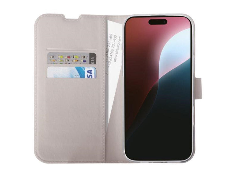 Vivanco Classic Wallet for iPhone 16 Pro - Greige