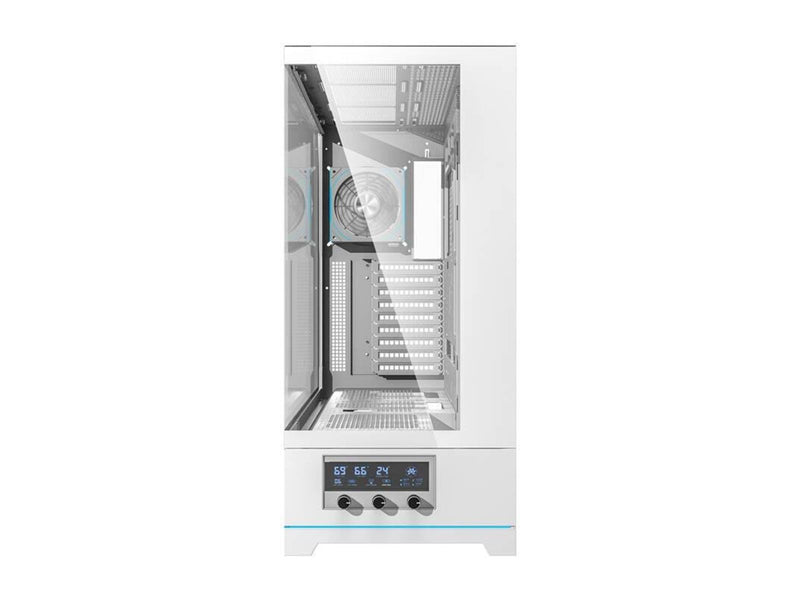 Darkflash DY451L PRO computer case with fan (white) - Gehäuse - Miditower - Weiß