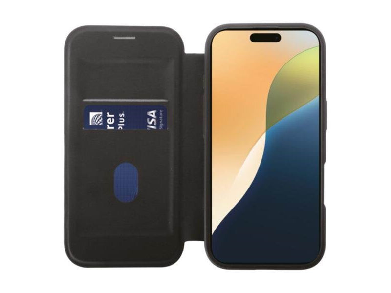 Vivanco Mag Wallet for iPhone 16 Plus - Black