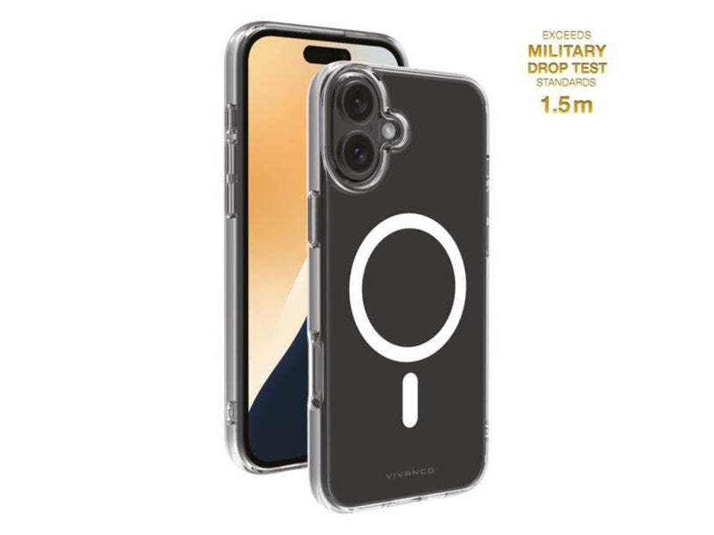 Vivanco Mag Clear Cover for iPhone 16 Plus - Clear