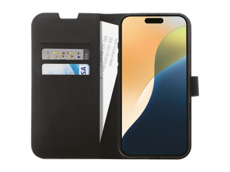 Vivanco Classic Wallet for iPhone 16 Plus - Black