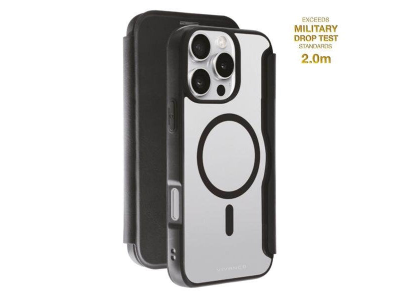Vivanco Mag Wallet for iPhone 16 Pro Max - Black