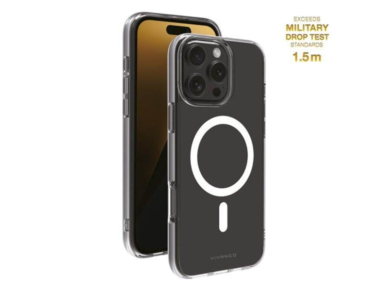 Vivanco Mag Clear Cover for iPhone 16 Pro Max - Clear