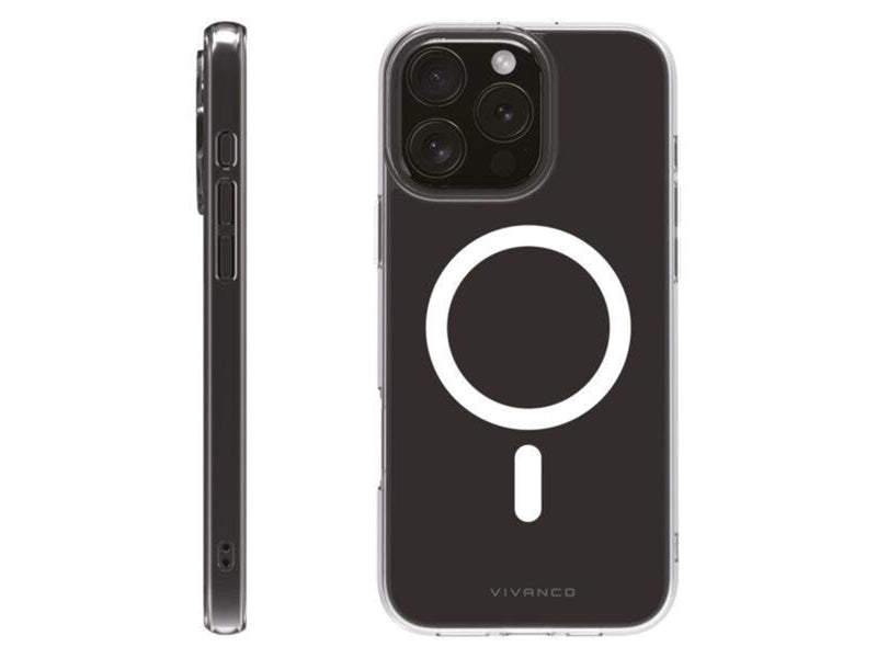 Vivanco Mag Clear Cover for iPhone 16 Pro Max - Clear