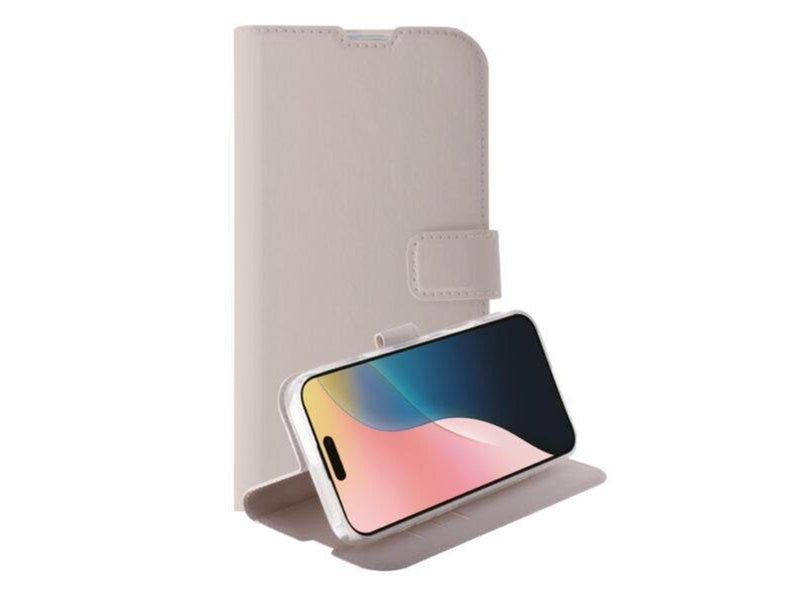 Vivanco Classic Wallet for iPhone 16 - Greige