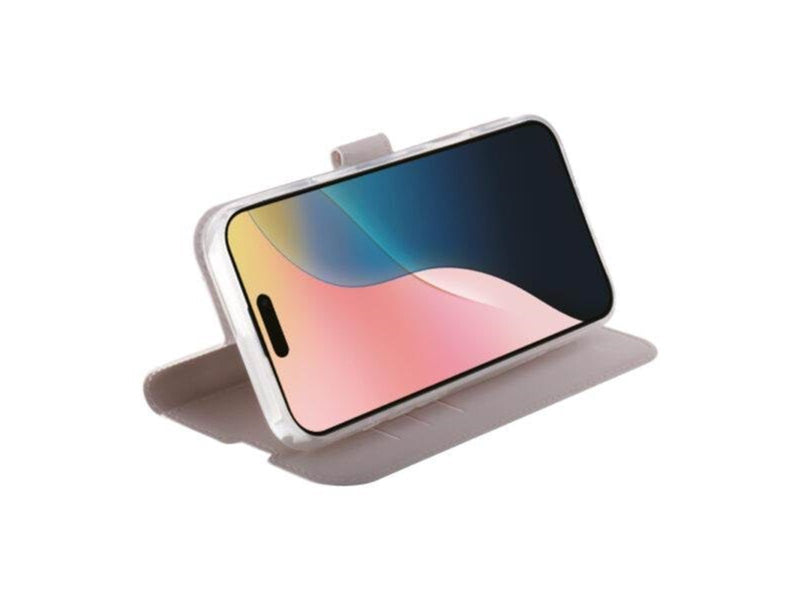 Vivanco Classic Wallet for iPhone 16 - Greige