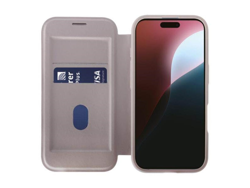Vivanco Mag Wallet for iPhone 16 Pro - Greige