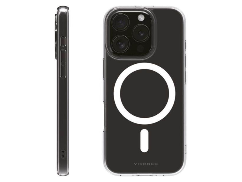 Vivanco Mag Clear Cover for iPhone 16 Pro - Clear