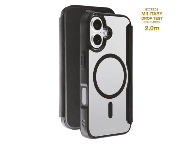 Vivanco Mag Wallet for iPhone 16 - Black