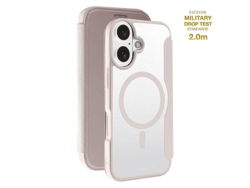 Vivanco Mag Wallet for iPhone 16 - Greige