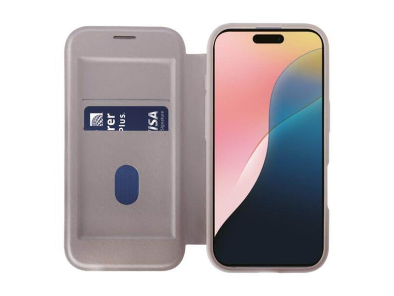Vivanco Mag Wallet for iPhone 16 - Greige