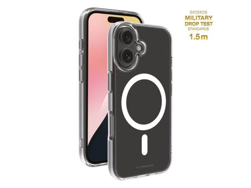Vivanco Mag Clear Cover for iPhone 16 - Clear