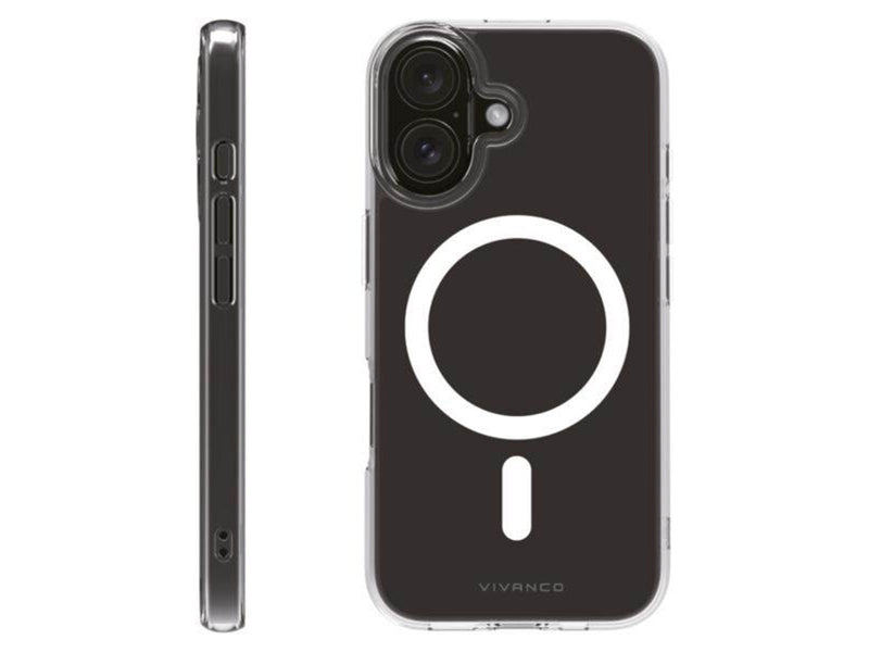 Vivanco Mag Clear Cover for iPhone 16 - Clear