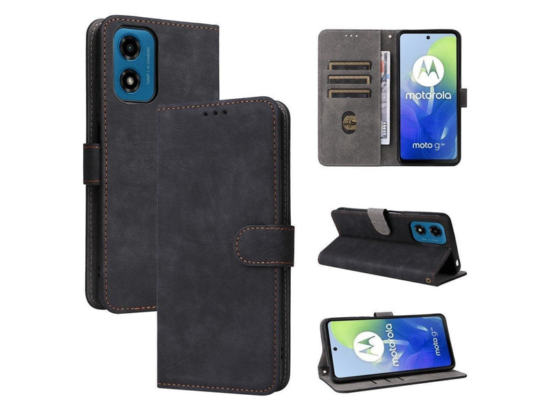 Vivanco Classic Wallet for Motorola G04 - Black