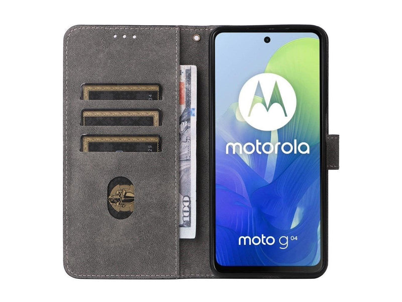 Vivanco Classic Wallet for Motorola G04 - Black