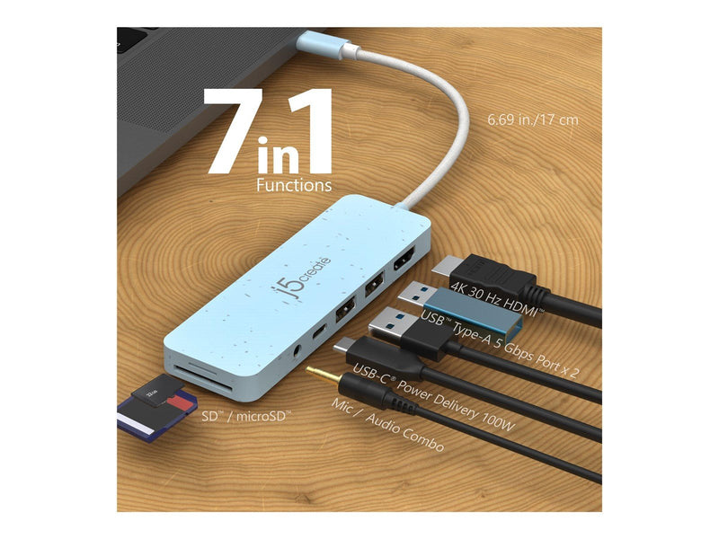 j5create JCD373EC-N - USB-C Multi-Port Hub (with PD)