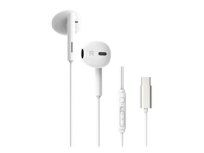 Vivanco Smart Pro USB-C In-Ear Eggshape Headset - White