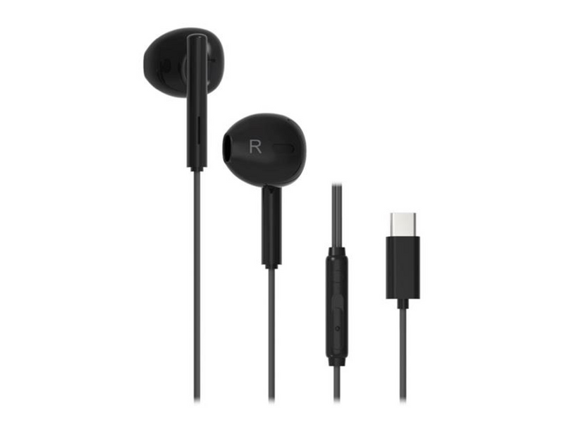 Vivanco Smart Pro USB-C In-Ear Eggshape Headset - Black