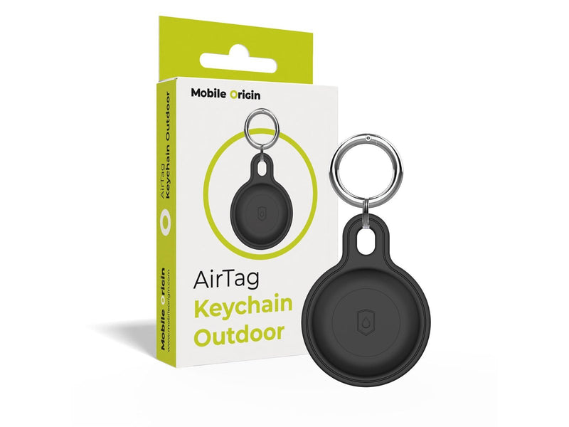 Mobile Origin Airtag Outdoor KeyChain - Black