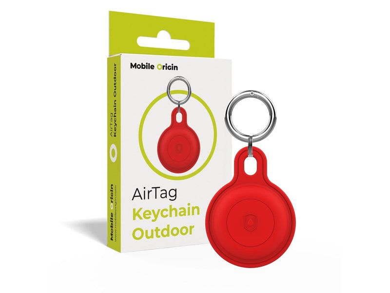 Mobile Origin Airtag Outdoor KeyChain - Red