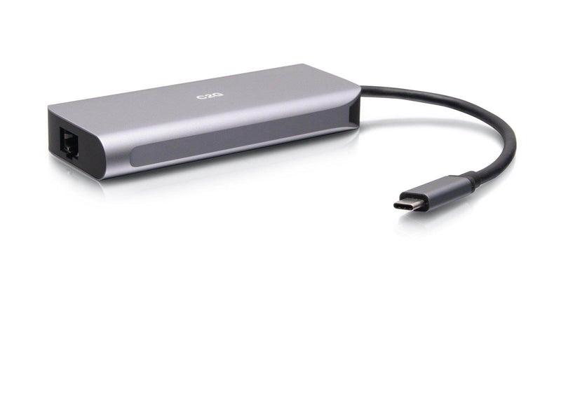 C2G USB-C 4.0 6-in-1 Mini Docking Station with HDMI USB-A Ethernet and USB-C 85W- 8K 60HZ - docking station - USB-C / Thunderbol