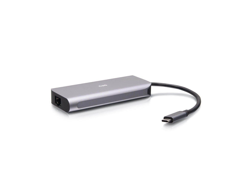 C2G USB-C 4.0 6-in-1 Mini Docking Station with HDMI USB-A Ethernet and USB-C 85W- 8K 60HZ - docking station - USB-C / Thunderbol