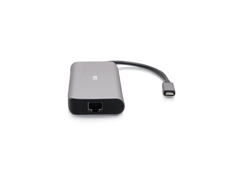 C2G USB-C 4.0 6-in-1 Mini Docking Station with HDMI USB-A Ethernet and USB-C 85W- 8K 60HZ - docking station - USB-C / Thunderbol