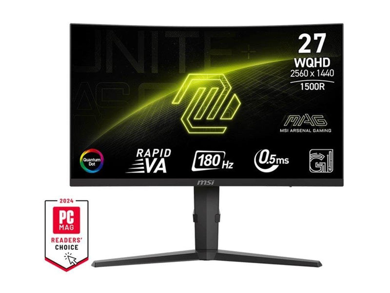 27" MSI MAG 275CQRF QD E2 - 2560x1440 - 180Hz - Rapid VA - 90W USB-C
