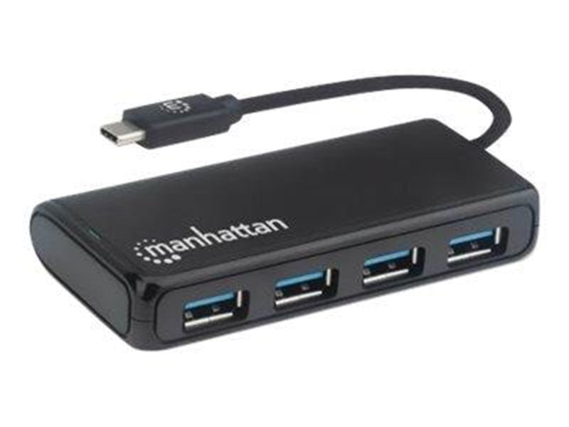 IC INTRACOM Manhattan USB-C Dock/Hub USB-Hubs - 4 - Schwarz