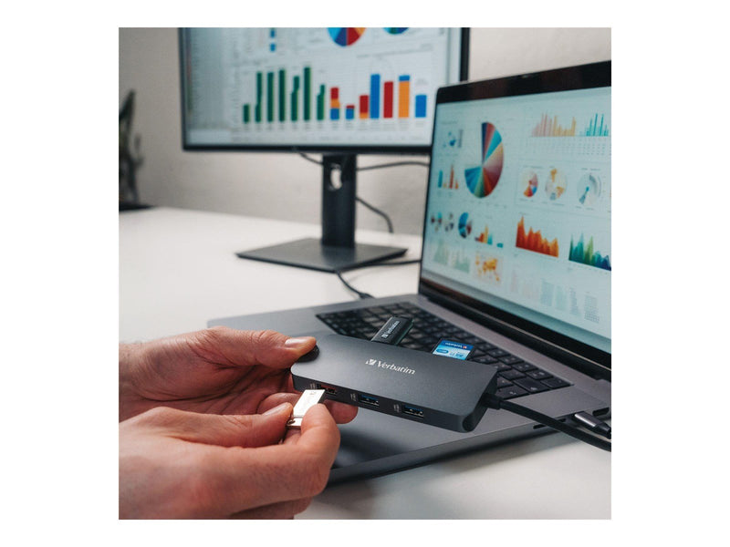 Verbatim CMH 09 - Hub - 9 Ports USB-Hubs - 9 - Grau